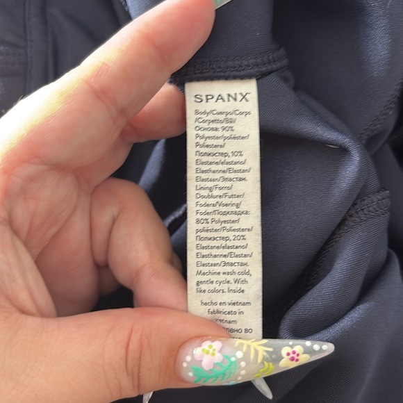 Spanx Faux Suede Black Leggings - Picture 7 of 8